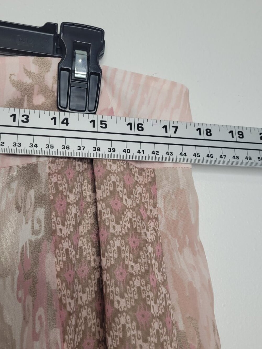 Y2k Jones Wear pink girlie feminine coquette mixed print a line skirt size 16 - Picture 4 of 6